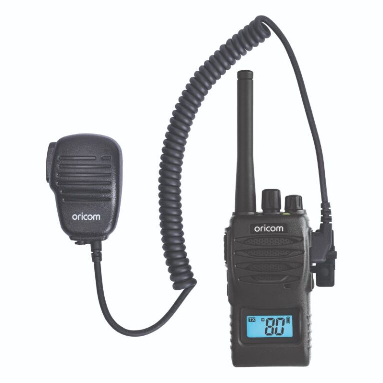 UHF5400BK-SPK 5 Watt Handheld UHF CB Radio with Speaker Microphone