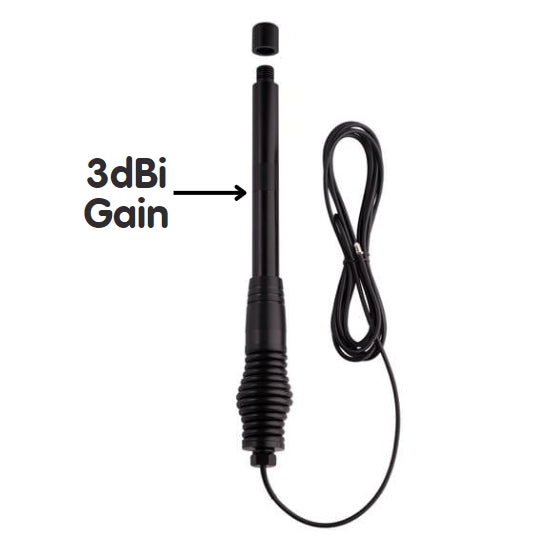 ANU1200 2-in-1 All-Terrain UHF CB Antenna for low/high gain (3dbi/6.5dbi)