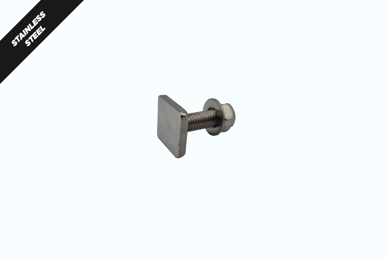 SS304 M8 X 25MM SQUARE HD T BOLT 20 X 20 X 3 (4) 1008