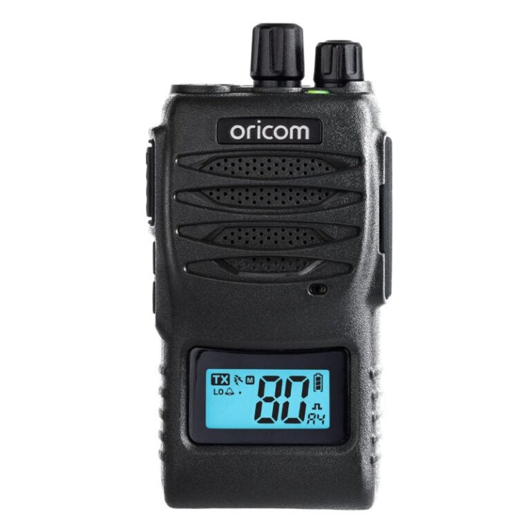 UHF5400BK-SPK 5 Watt Handheld UHF CB Radio with Speaker Microphone