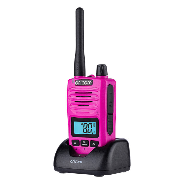 DTXTP600PNK  Pink  5 Watt IP67 Waterproof Handheld UHF CB Radio Trade Pack (Twin Radios) (Copy)