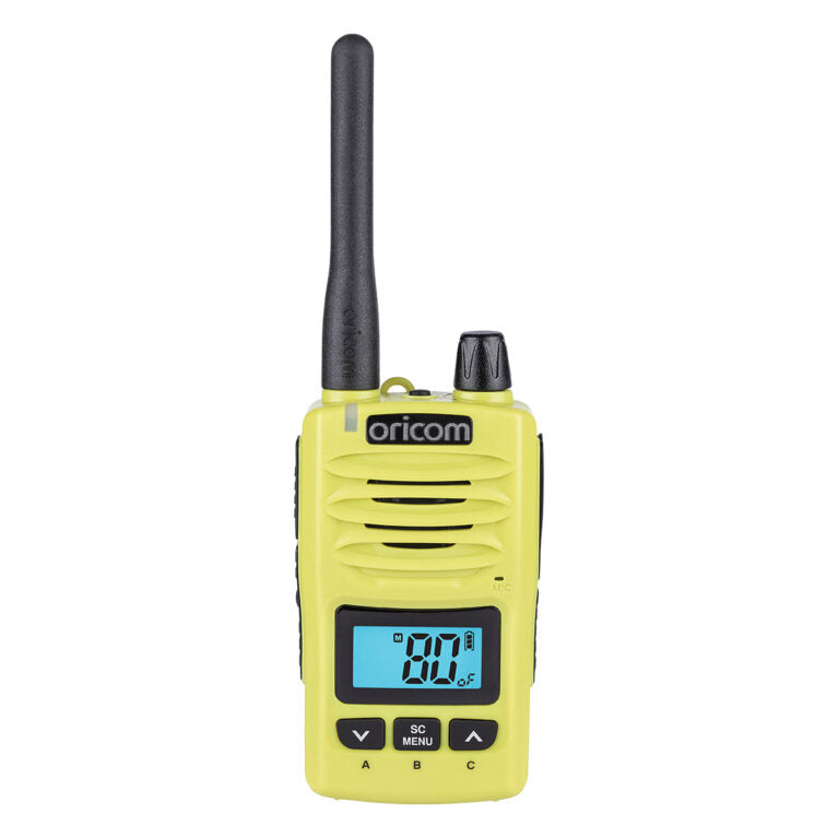 DTXTP600LME  Lime  5 Watt IP67 Waterproof Handheld UHF CB Radio Trade Pack (Twin Radios)