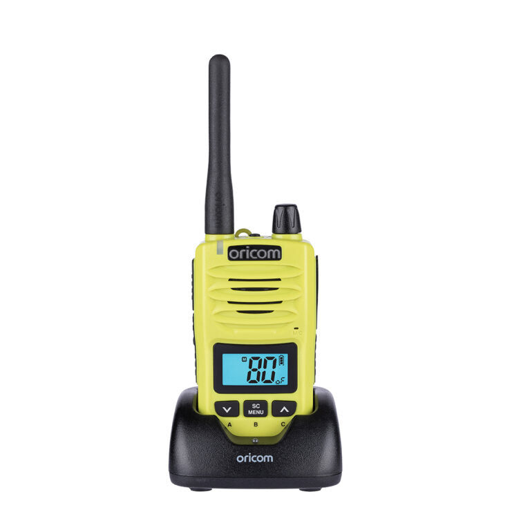 DTXTP600LME  Lime  5 Watt IP67 Waterproof Handheld UHF CB Radio Trade Pack (Twin Radios)