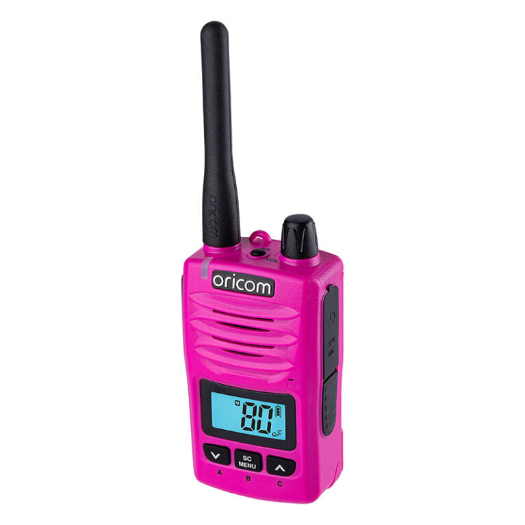 DTXTP600PNK  Pink  5 Watt IP67 Waterproof Handheld UHF CB Radio Trade Pack (Twin Radios) (Copy)