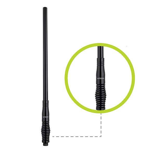 ANU850 3dBi UHF CB Antenna with Non-Detachable Fibreglass Pole