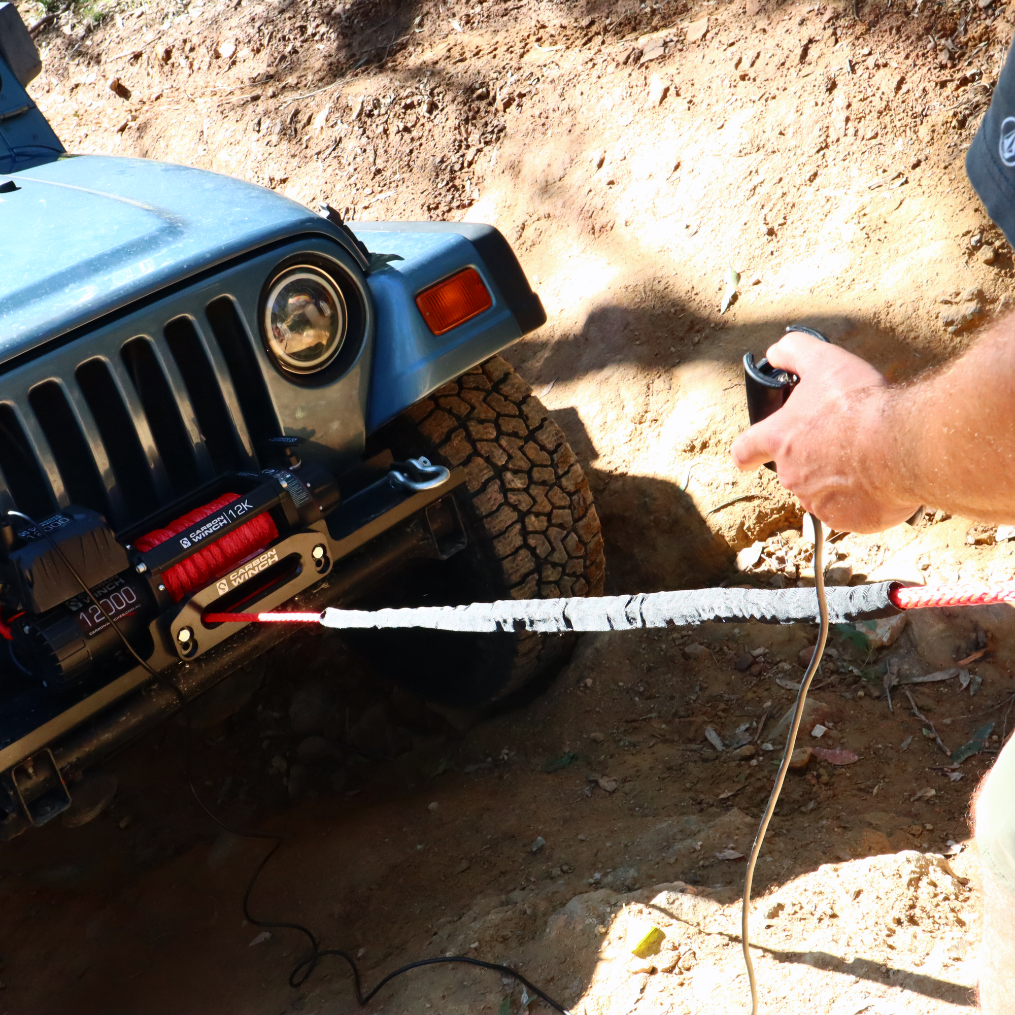 Carbon Scout Pro 12.0 Extreme Duty 12000lb Fast Electric Winch V2