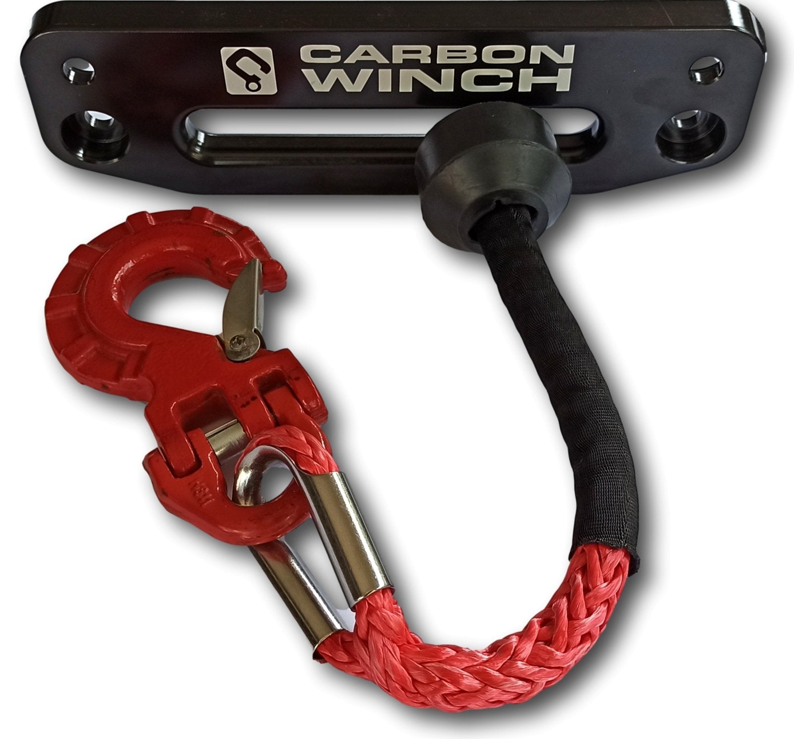 Carbon Winch Fairlead Saver -Rubber - Carbon Offroad