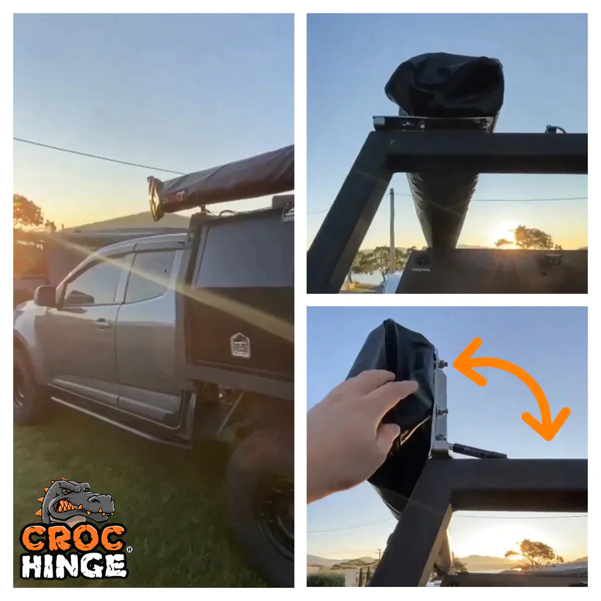 Photo Croc hinge awning mount