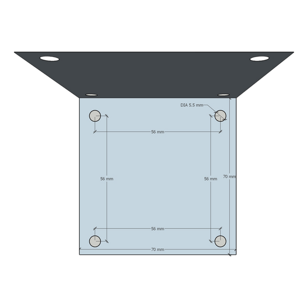 Mounting bracket - Battery Isolator Switch - Stainless