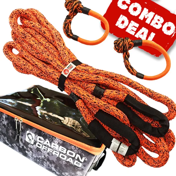 Nato's Carbon Kinetic Rope 2 x Soft Shackle and Gear Cube Combo Deal