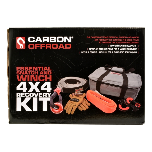 Carbon Scout Pro 12K Winch and Recovery Kit Combo