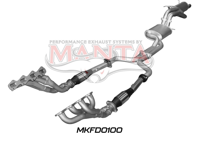 BA BF V8 4V Sedan 2.5in Dual With Extractors Muffler/Muffler (MKFD0100)