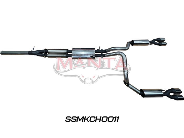 Manta - Chevrolet Silverado 1500 6.2L V8 Cat Back Exhaust System, with quad tips (SSMKCH0011) - (SSMKCH0011)