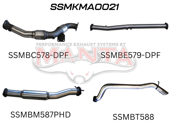 BT50 DPF 3.2L WITH CAT & HOTDOG (SSMKMA0021)