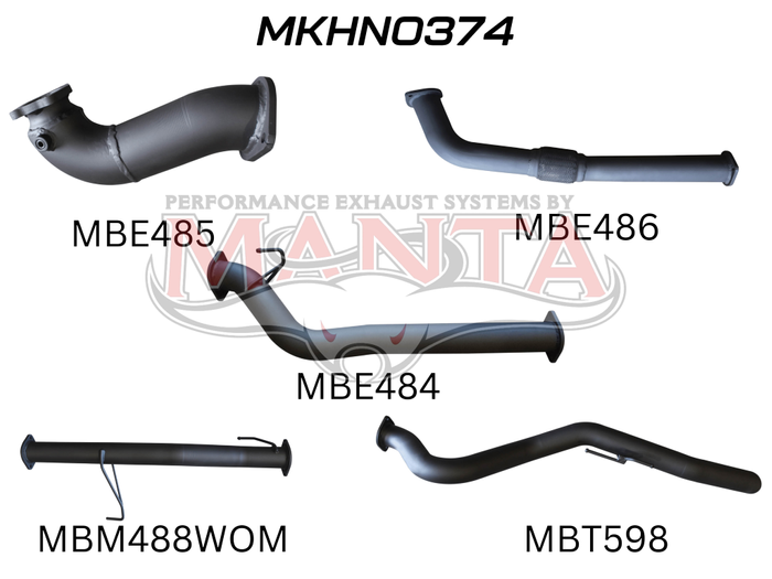 COLORADO RC 3.0L 08 - 10 LWB WITHOUT CAT & WITHOUT MUFFLER (MKHN0374)