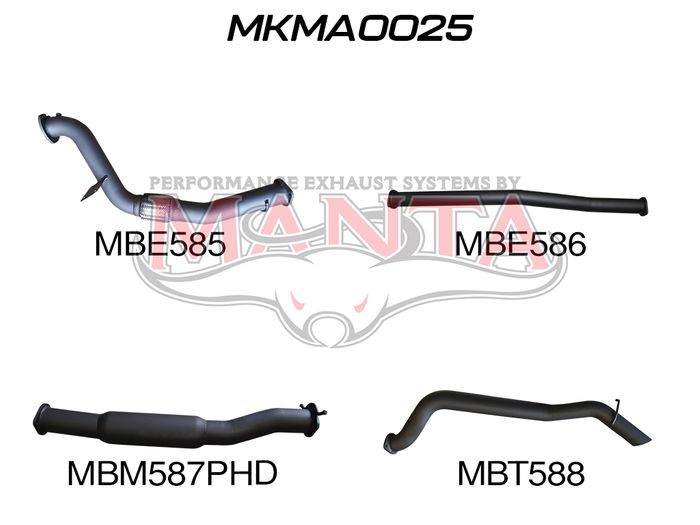 BT50 B32P 3.2L Without Cat & With Hotdog (MKMA0025)